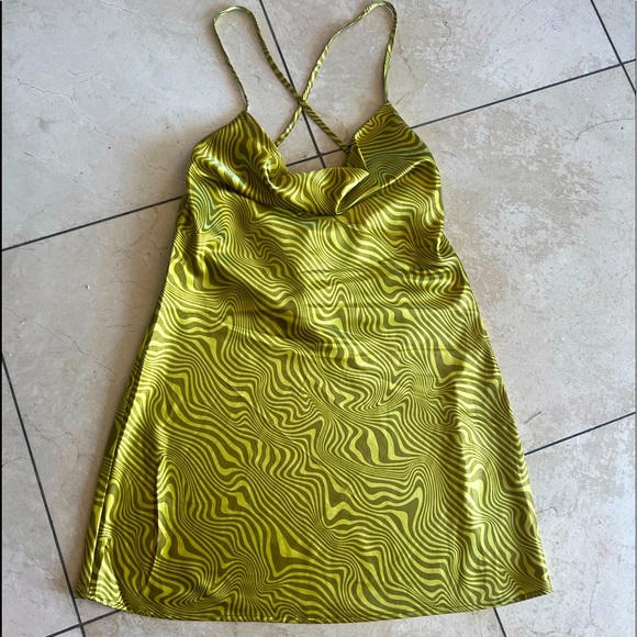 GenZ Retro Neon Slip Dress - Picture 2 of 5